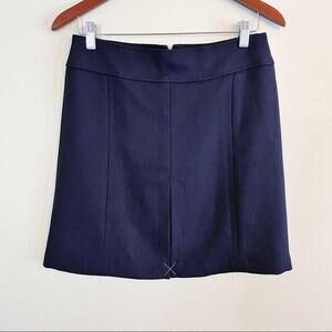 NEW LOFT corduroy pencil skirt dark navy size 4